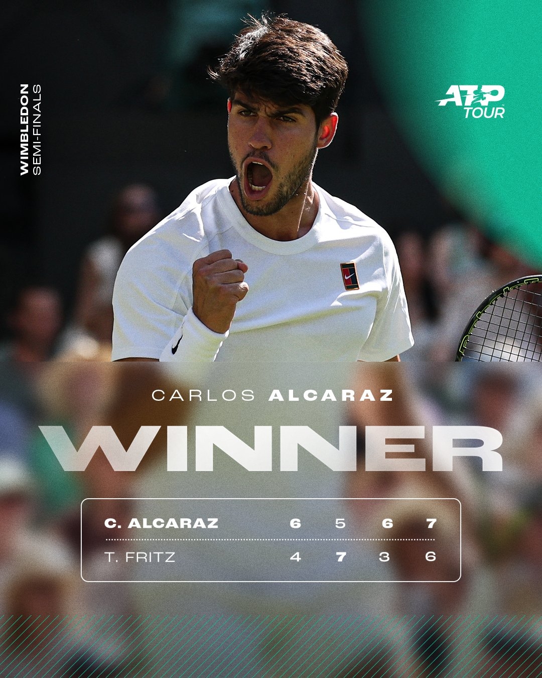 温网碾压年终总决赛，阿尔卡拉斯刷新纪录